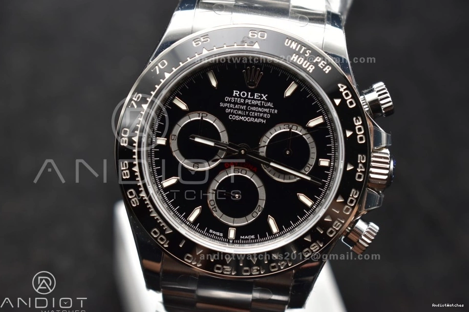 Steel Bracelet Edition on Black SS VSF Best 126500 Daytona Classic Dial 1:1 780 904L DD 0827